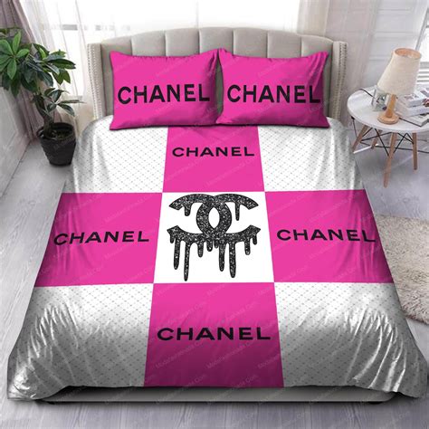 black an pink chanel bedding